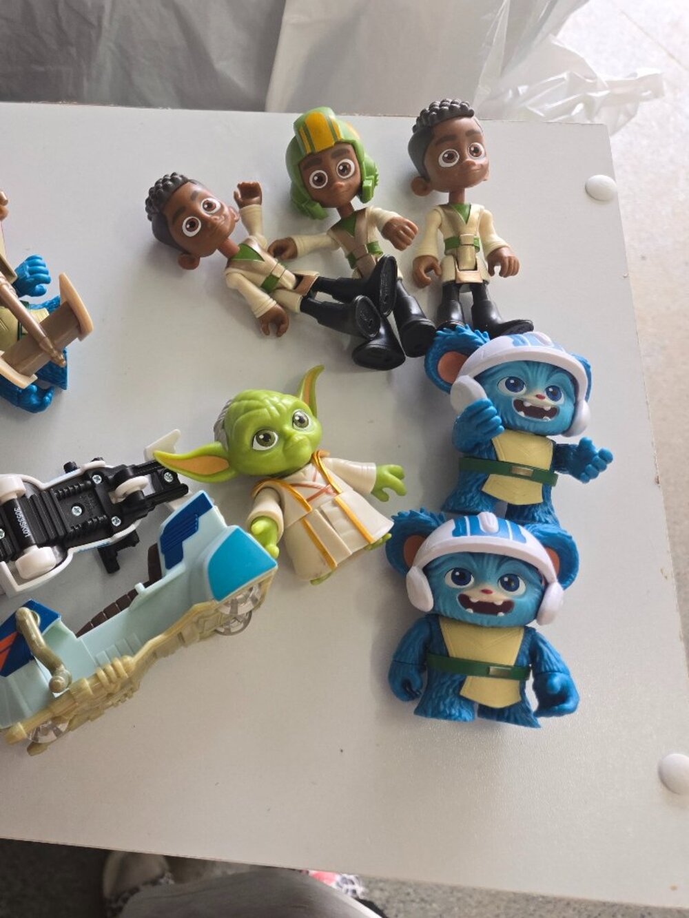 Star Wars Young Jedi Adventures Figure & Vehicle Lot | 14 Pieces | Multicolor